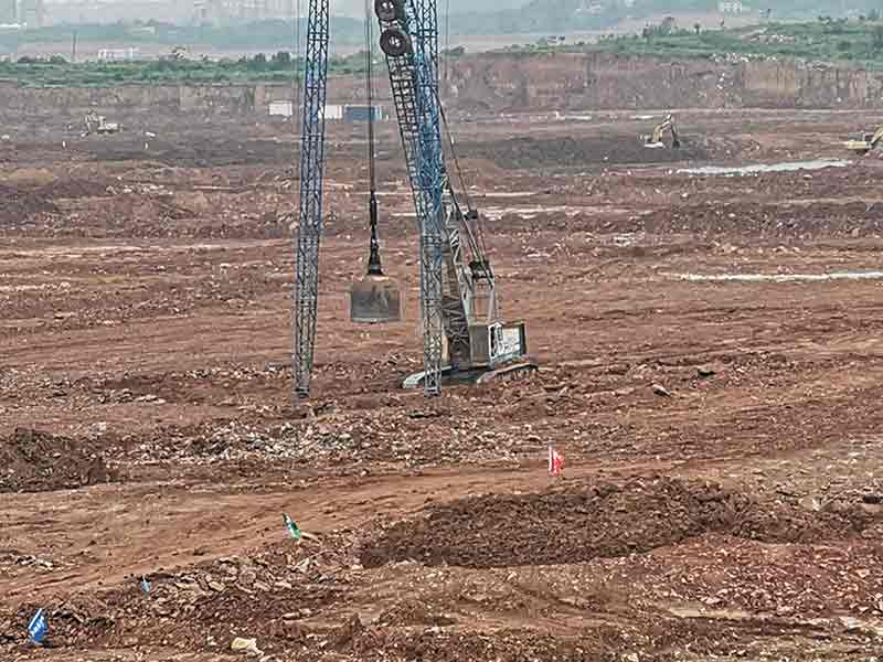 东盛云强夯公司宜昌邦普强夯项目现场